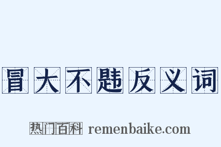 冒大不韪反义词是什么意思的图片